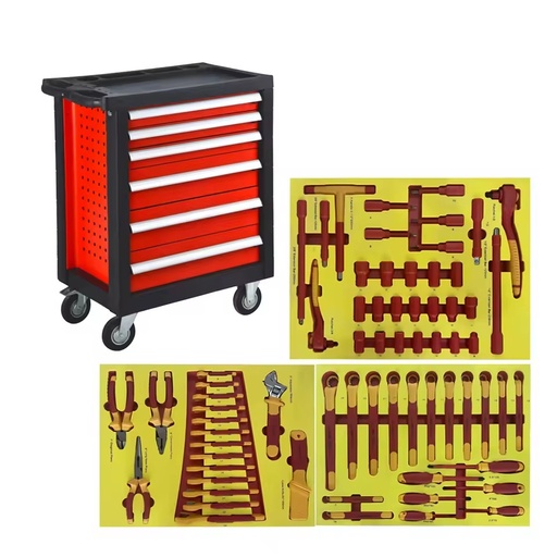 Customizable 71PCS New Energy Vehicle Mechanic Insulated Tool Sets Car Repair Pruning 1000V GS VDE OEM Cr-V Sander Pickaxe