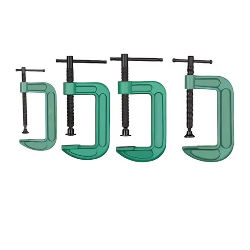 Heavy-Duty G Type C-Clamps for Woodwork Metal Wide Jaw Openings Essential Woodworking Accessories Tool Inch Measurement System