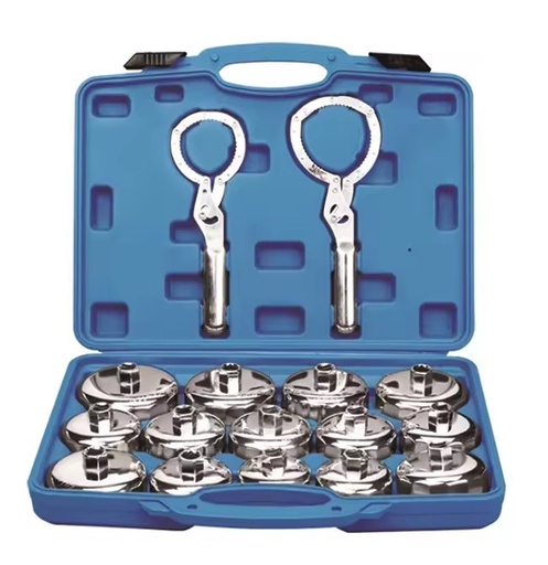 16-Piece Steel Car Body Repair Tool Set Includes Wrench for Oil Filter Removal Jack Stand Tire Repair Tools Herramientas