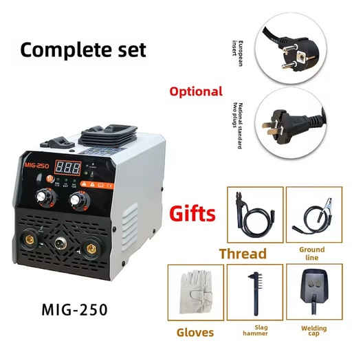 European American Standard Mini Portable High-Efficiency MIG250 TIG Welder Full Set Industrial Grade Source Manufacturer