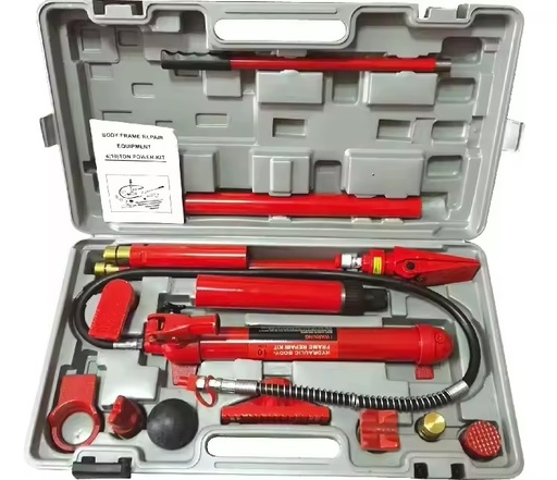 10 Ton Porta Power Kit Hydraulic Ram with Pump Body Frame Repair Tool Car Jack for Auto Garage Workshop