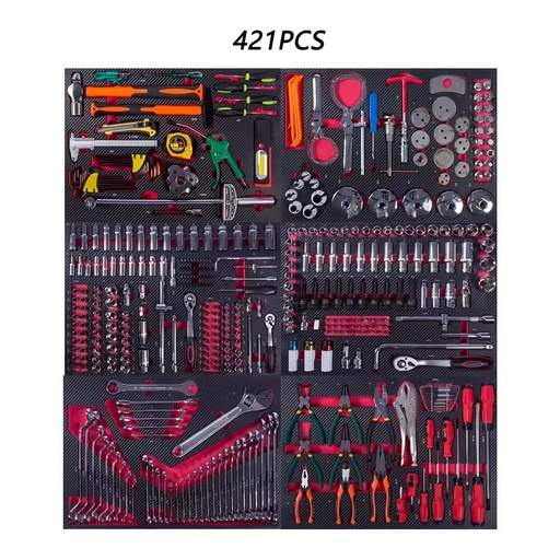 421 Pcs Car Repair Tool Set Professional Auto Mechanic Hardware Kit Socket Wrench Hand Tools for Vehicle Maintenance