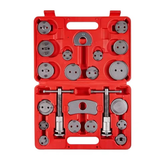 22pcs Universal Brake Caliper Wind Back Kit & Compression Tool Set High Carbon Steel Car Body Repair Tool with Soft for