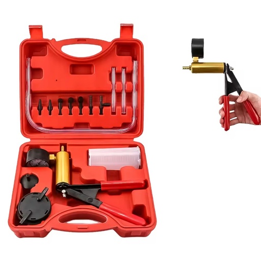 AYZ High Quality Aluminum Alloy & Rubber Hand Held Vacuum Pump Brake Bleeder Tool Kit with 1 Year Warranty