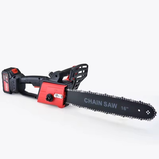 KHC 21V 16 Inch Industrial DIY OEM Electric Lithium Battery Red+Black 1500W Wood Cutting Long Reach Chainsaw 5kg 1 Year Warranty