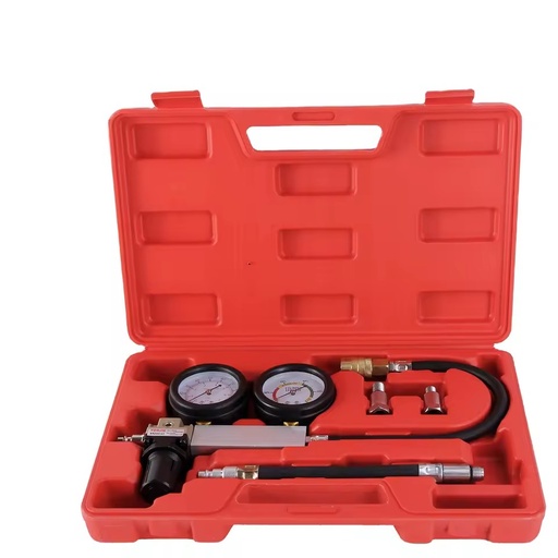 YIZHE Engine Compression Tester Gauges Cylinder Detector Leakage Leakdown Tester Kit