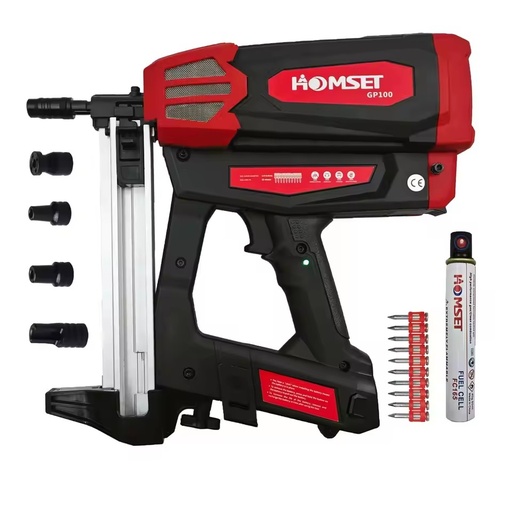 Gas Actuated Industrial DIY Cordless Battery Brad Nail Gun for Furniture GP100 Gsa Mounting Gun Brushless Motor 2.5AH Battery