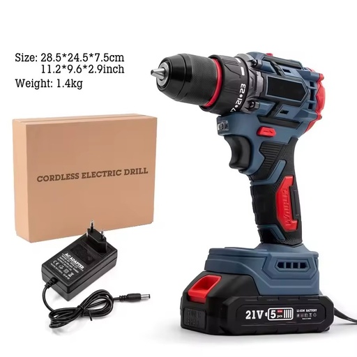 21V Brushless Li-ion Cordless Mini Drill Rechargeable Multi-function High-Power High-Torque OEM Industrial 3-Year Warranty 40NM