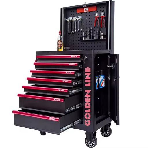 Custom-Size Iron Professional Roller Toolbox Tool Trolley Iron Handle Bluetooth Speaker ISO9001 Certified Workshop Roller