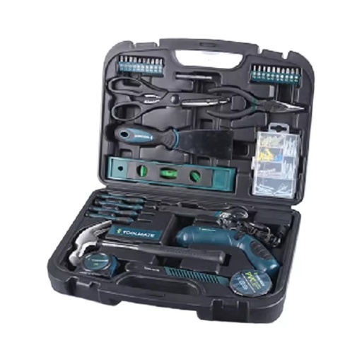 128pcs Portable Hard Plastic Hand Tool Set Industrial Home Use Mixer 3-Year Warranty OEM Customizable 15kg Model