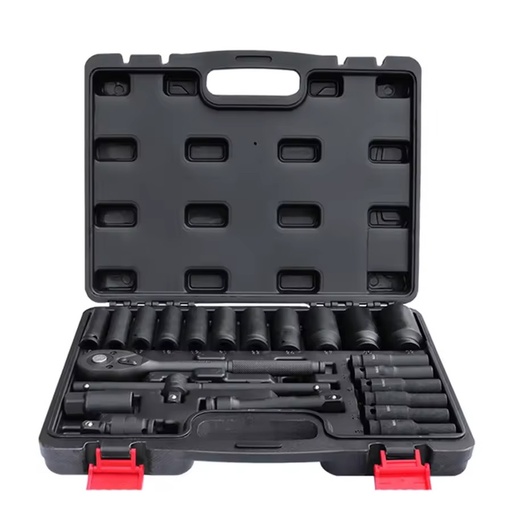 BNYA High Quality Multifunctional Extended Style 1/2 Inch 22pcs Deep Impact Socket Wrench Set