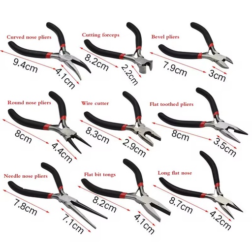 Mini Multi-Functional Diagonal Pliers Round Bent Needle Nose Cutter DIY Small Jewelry Tools Metric Carbon Steel OEM Customizable