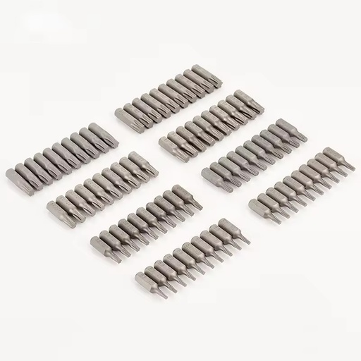 1 Inch T8 T9 T10 T15 T20 Torx Screwdriver Bit Set S2 Steel 1/4 Inch 6.35mm Hex Shank Electric Screwdriver Bits DIY Power Tools