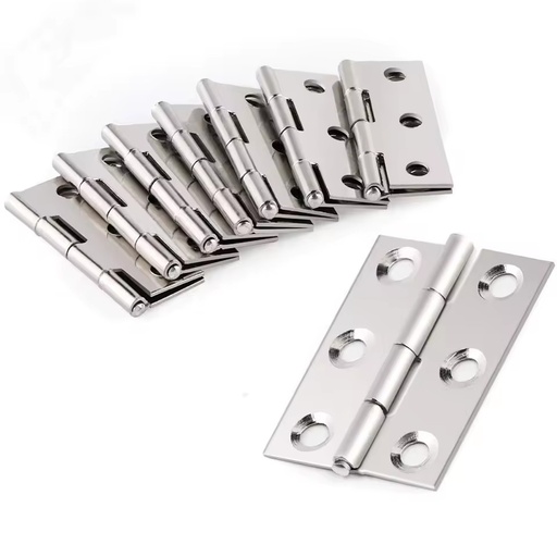 Stainless Steel Door Hinges 2 Inch Cabinet Hinge Connector Door Window Flat Hinges Bookcase Drawer Furniture Hardware