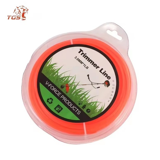 TGS 2.4mm Nylon Trimmer Line for Power Tools Round Straw Rope Brush Cutter Grass Line Trimmer Roll Grass Rope Line