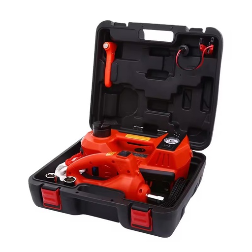 2026 Factory Supply 5 / 6 in 1 3T/5T Car Repair Tool 12V Electric Hydraulic Car Jack with Electric Impact Wrench