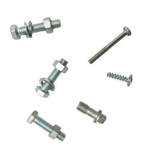 Carbon Steel Furniture Bolts Hex Nut Secure Attachment Cable Installation Screws for Home Decor Metric Measurement Copper Nickel