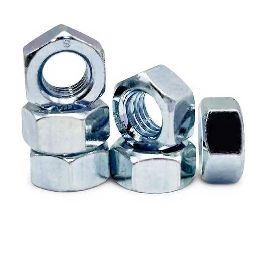 Carrey Ringer 30mm Imperial Zinc Plated Stainless Steel Reverse Tooth Thin Standard Self-Locking Grade 4.8 Forged Hex Nut for