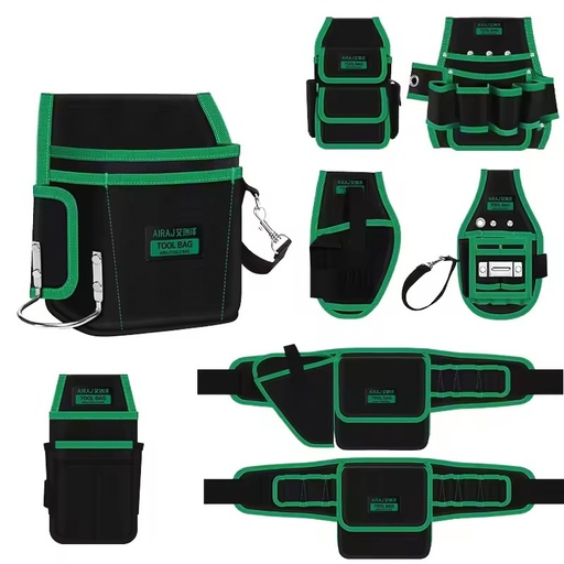 AIRAJ Professional Electrician Manager Bag Heavy Hardware Waist Tool Storage Durable Portable Worker's Kit with Customized OEM