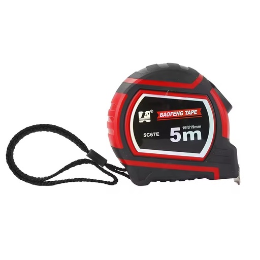 High Precision Self Lock Dual Color ABS Case Matte Wear Resistant Metric Imperial Stainless Steel 5m Tape Measure