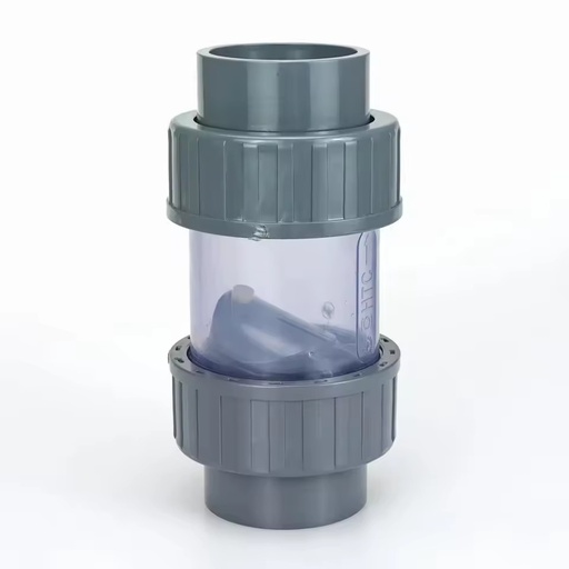Double Union Transparent Swing Check Valve