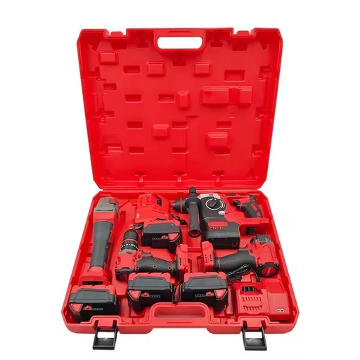 4-in-1 Cordless Power Tool Set Lithium Battery 21V Battery OEM Supported Brushless Multifunctional Combination Tool Set