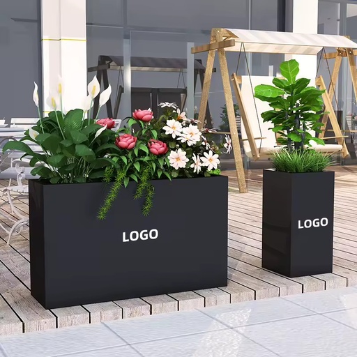 Metal Planter Box, Flower Pot, Garden Planter, Planting Container, Flower Trough, Outdoorplante Cold Rolled Steel, Powder Coated