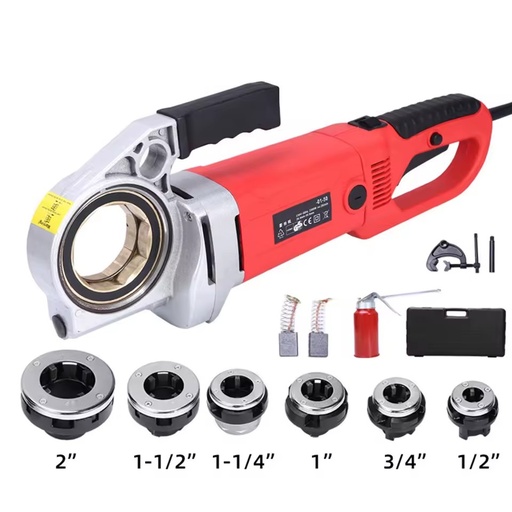 Industrial GradePower Pipe Threader Machine Electric Ratchet Die Threading Electric Pipe Threading Machine Threading Machine