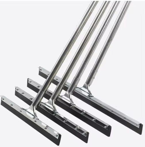 Heavy Duty Concrete Floor Squeegee EVA Foam Push Broom Scraper, Dual Layer Rubber for Water Removal on Industrial Floors