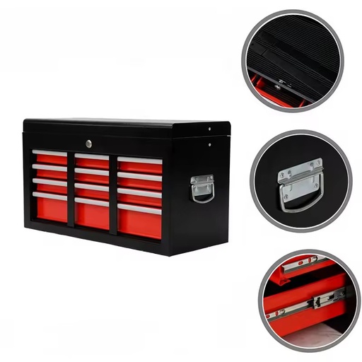 Industrial Mechanic Metal Tool Roller Cabinets Chest of 4 Drawers Powder Coating Finish Empty Metal Tool Case Box