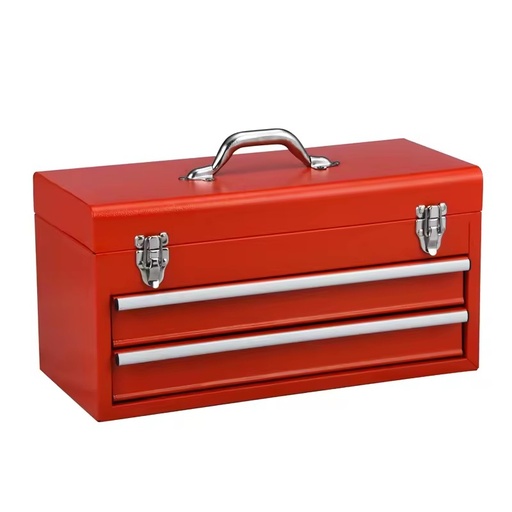 Free Samples Two Drawer Iron Professional Toolbox Auto Repair Home & Factory Specialised Toolbox for Home Office Garage
