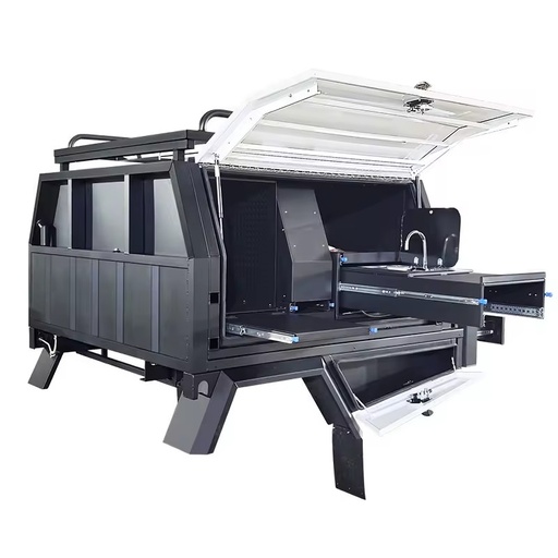 Custom Aluminum Ute Tray, Off-Road Pickup Truck Bed Canopy, All-Aluminum Ute Canopy