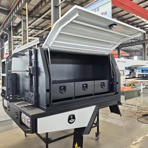 Universal Aluminum Ute Toolbox for Pickup Truck, Trailer & Work Use