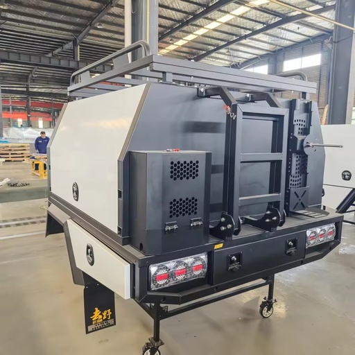 Power Coating Dual Cab Heavy Duty Truck Tray Ute Canopy Hilux Truck Camper Aluminum Alloy Pickup Truck Bed Canopy