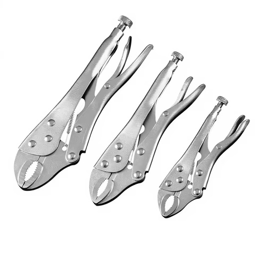 Chrome Vanadium Steel Locking Pliers 6 In Serrated Jaw Industrial Grade For Heavy Duty Clamping And Welding Fixing