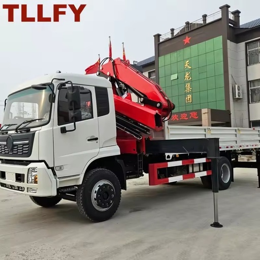 8t Knuckle Boom Truck Mounted Crane Hydraulic Manipulator Core Motor Component Oilfield Pumping Unit 360 Rotation 9.8m Radius