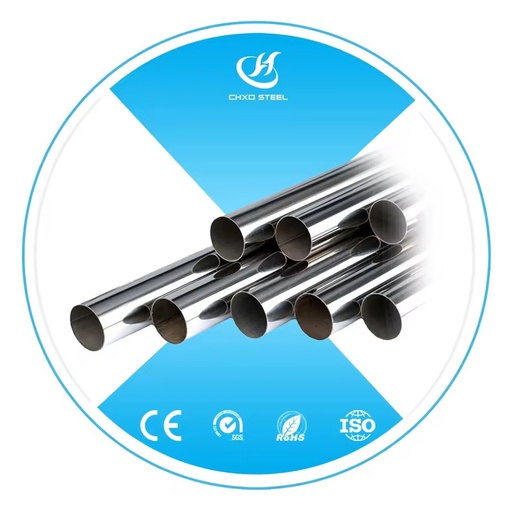 304 Stainless Steel Round Tube/Pipe 6mm-530mm OD Mirror Finish Stock Length with Bending & Welding Services