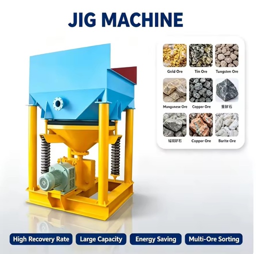 JT Series Jig Machine for Slag & Heavy Mineral Separation, Alluvial Gold Washing Jig Concentrator 1 to 25t/h Capacity