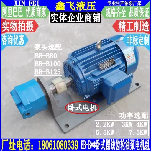 WBZ-BB-B80 B100 B125 Horizontal Cycloidal Gear 5.5KW Oilfield Pumping Unit Motor