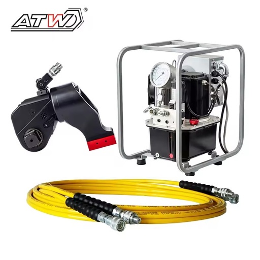 ATW Heavy Duty Hydraulic Torque Servo Motor Pump Electric 70~700bar Wrench Oilfield/Pipeline KLW4020Z42 8L Tank 1.5KW Power