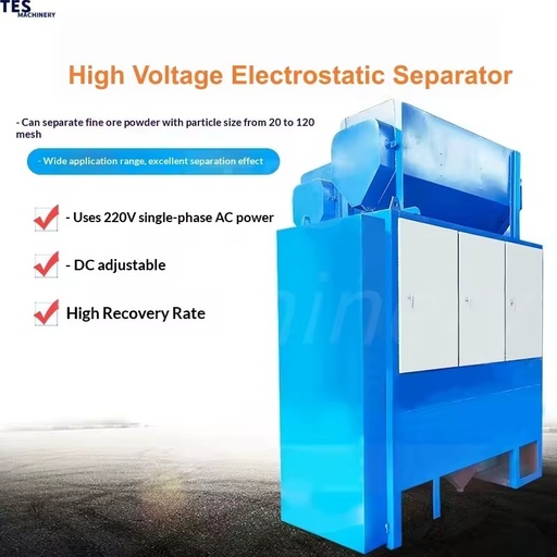 High Voltage Mineral Separator for Titanium Ore Ilmenite Zircon Sand Rutile Mineral Processing Mining Equipment Mining Factory
