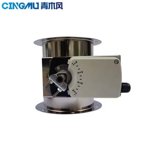 Airtight Stainless Steel Duct Damper for Hospital Ventilation Systems Electric Control Anti-static Feature (Adjustable Analog