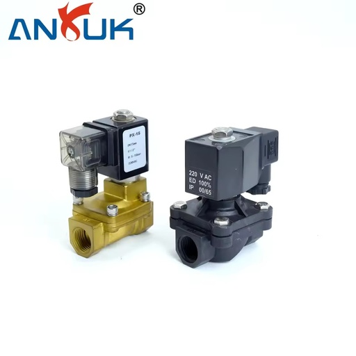 Brass High Pressure 2 Way Solenoid Valve NC 24V 220V G1/4 Port 0-50 Bar Control Industrial Grade Standard