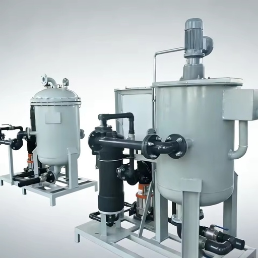 High Efficiency CFU Cyclonic Flotation Unit Industrial Oily Wastewater Treatment Oil Water Separator SS Removal Plant PLC Pump