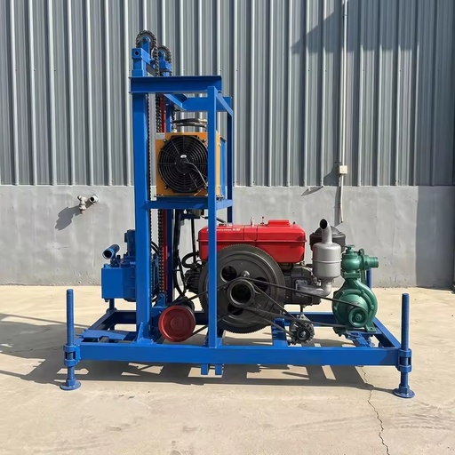 Factory Directly Sale 200m Deep Hole Water Well Drilling Rig With Mud Pump Underground Borehole Machine Equipments