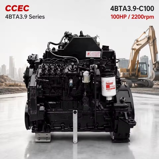 SCDC Cumins 4bta 4b 4BTA3.9-C100 100HP Turbocharged Diesel Engine 4 Cylinder Power Unit for Generator Set Construction Machinery
