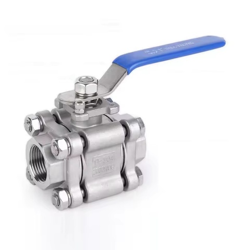 JTAIV Stainless Steel SUS316L 3PC Manual Base High Pressure Three Piece Normal Temperature Female Thread Handle Ball Valve