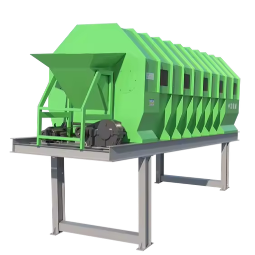Drum Screen Solid Waste Sorting Equipment Rotary Drum Screen Separator with Motor Garbage Sorting Machine