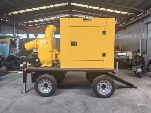 Diesel Engine Low Pressure Centrifugal Water Pump Unit Self-priming Flow Rate 200-1000 m Head 20-100m Flood Control & Drainage