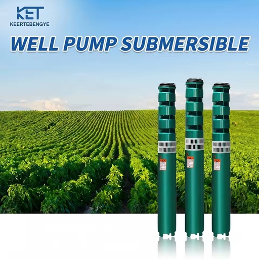 High Lift Multi Stage 80m 380V Oil Immersion 4 Inch Agricultural Irrigation Industrial Electric Submersible Deep Well Pump